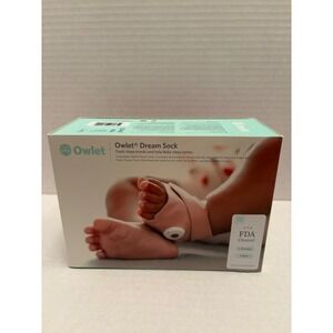 Owlet Dream Sock Smart Baby Monitor Dusty Rose FDA Cleared 0-18 Months